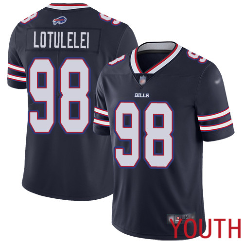 Youth Buffalo Bills #98 Star Lotulelei Limited Navy Blue Inverted Legend NFL Jersey